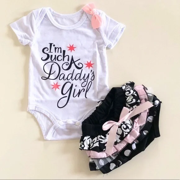 Host Pick 🎉 PatPat Daddy’s Girl One-Piece & Ruffled Bottom Set - Picture 11 of 11